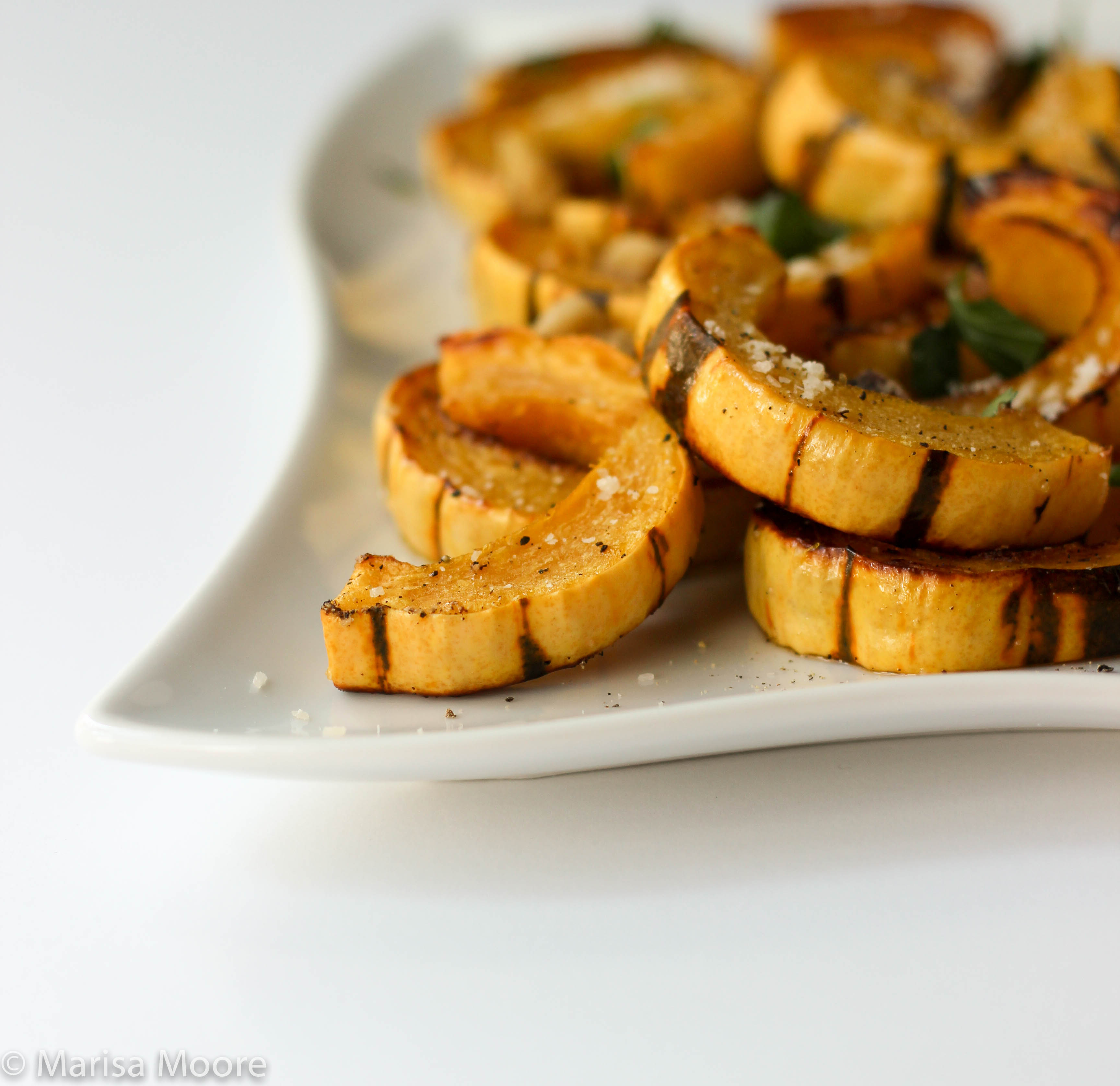 Roasted Delicata Squash With Parmesan And Walnuts Marisa Moore Registered Dietitian 1299