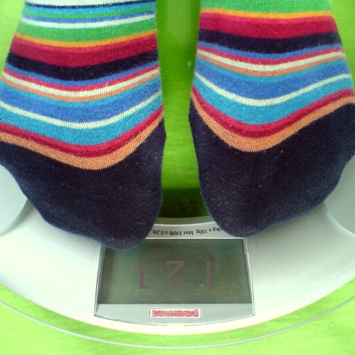Scale with Colorful Socks
