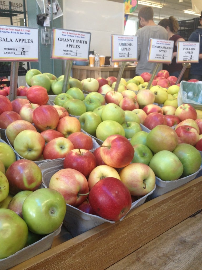 Variety of Apples on Display