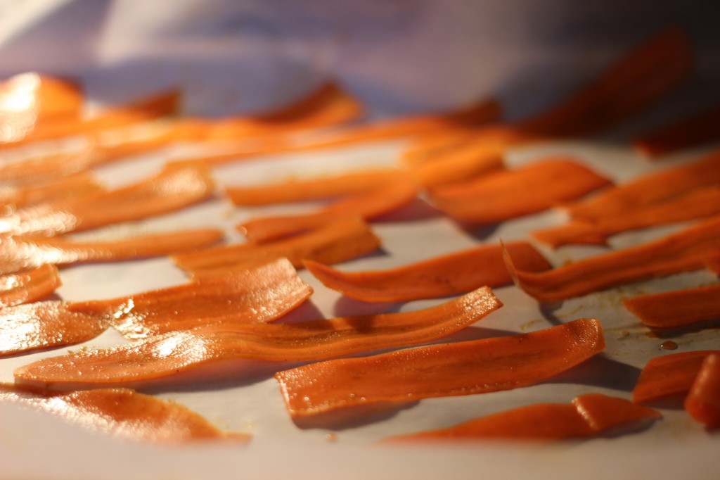 Carrot Chips Baking