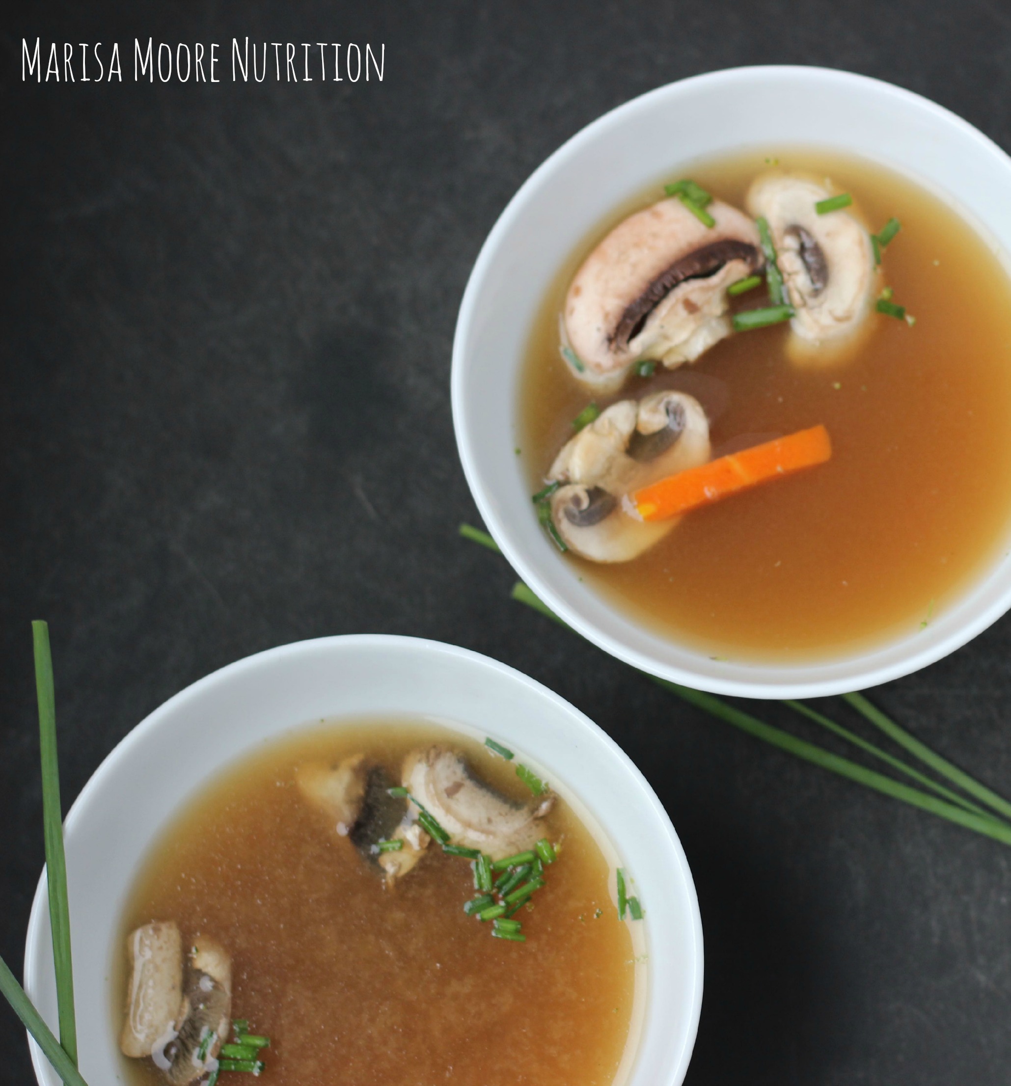 Miso Mushroom Soup on marisamoore.com