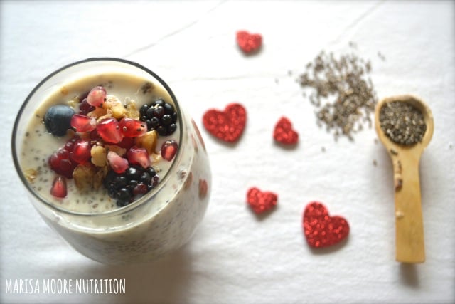 Chia Seed pudding on marisamoore.com