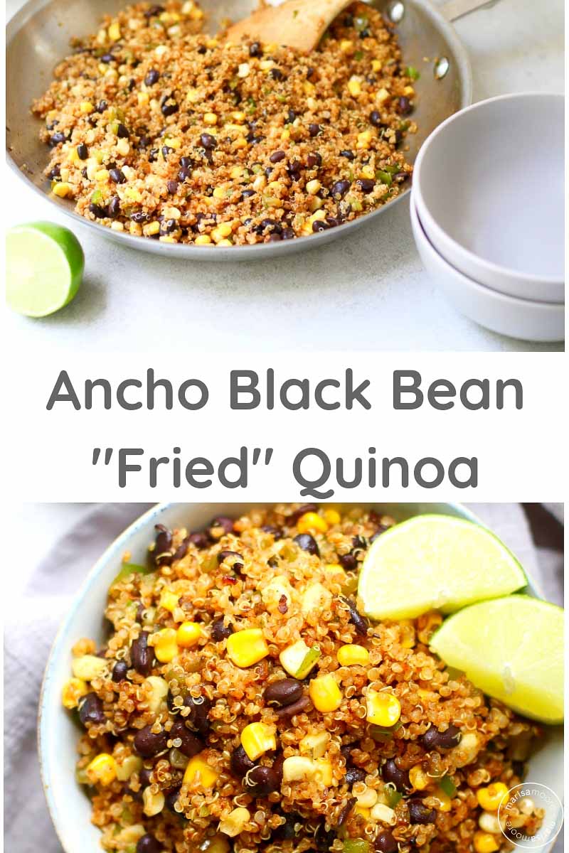 ANcho Black Bean Quinoa Stir Fry