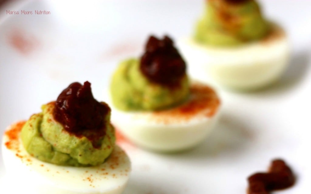 Harissa Deviled Eggs on marisamoore.com