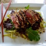 Wasabi Sesame Seared Ahi Tuna Salad