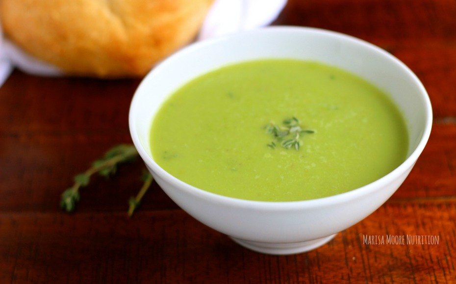 Asparagus and Sweet Pea Soup