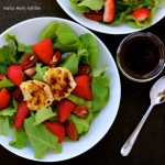 Strawberry Kale Salad + Goat Cheese Croutons on marisamoore.com