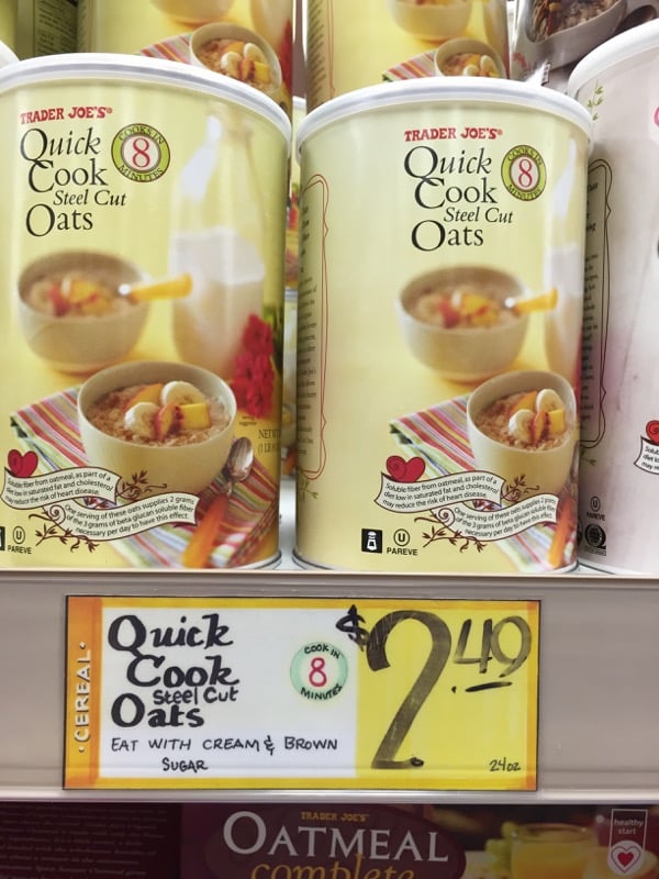 Trader Joe's Quick Cook Steel Cut Oats