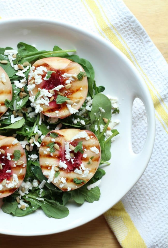 GrilledPeachSalad from EatsRealFood