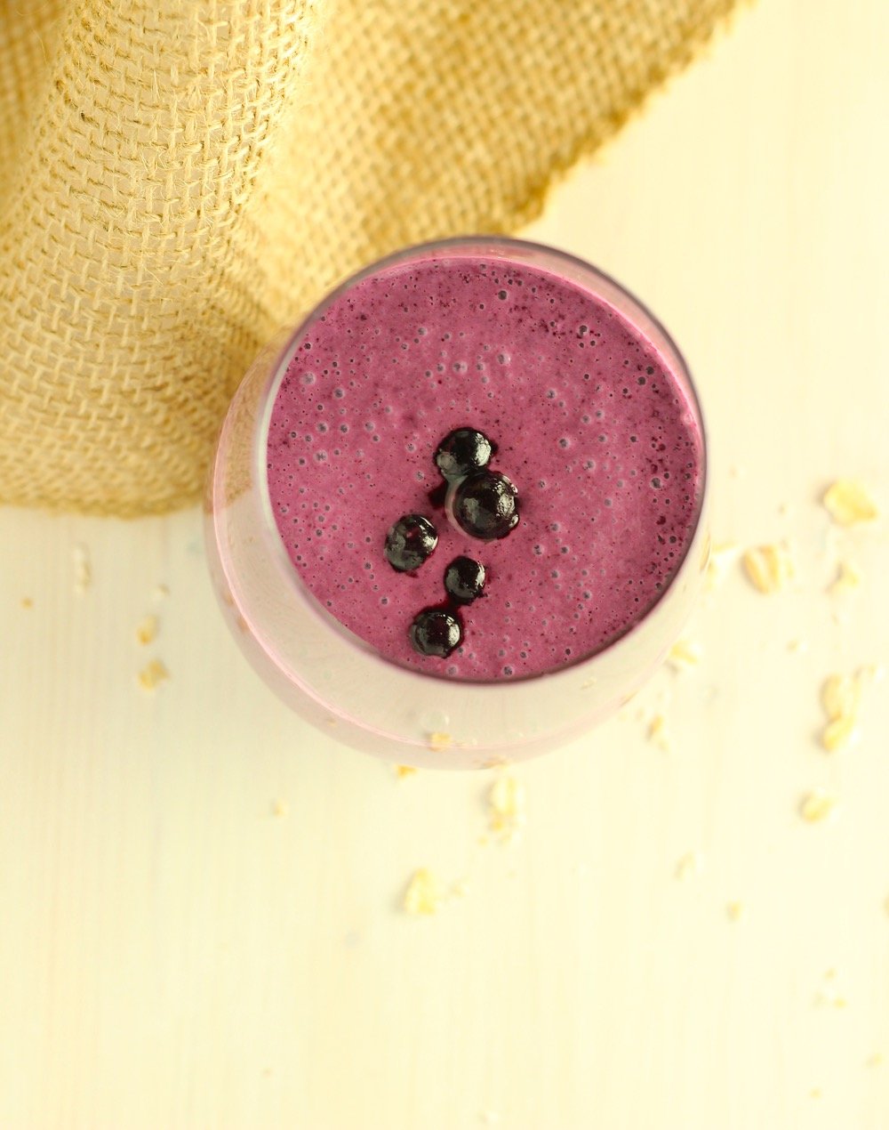 Wild Blueberry Oat Smoothie