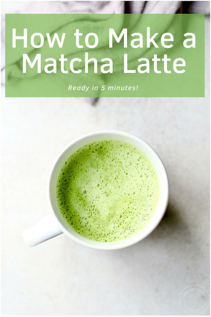 How to make a matcha latte