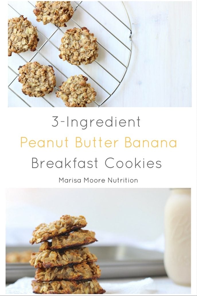 Peanut Butter Banana Breakfast Cookies PIN