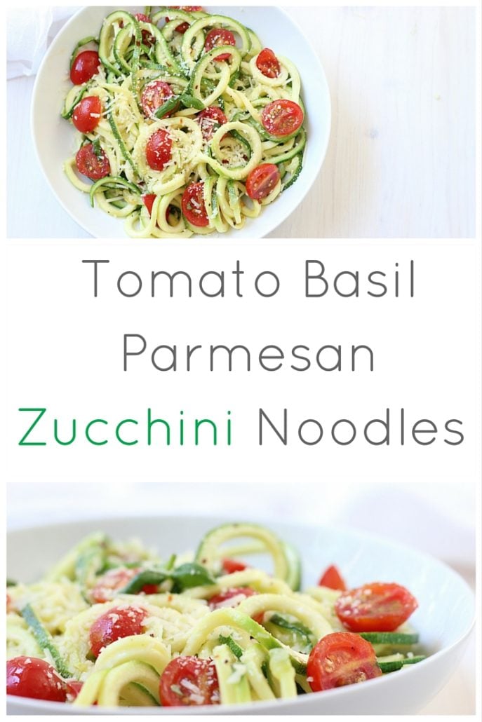 The Italian Dish - Posts - Spiralized Zucchini Noodles with Basil