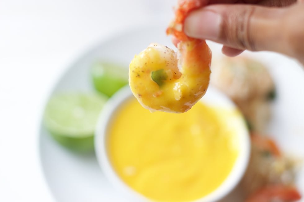 Coconut Shrimp with Mango Coconut Sauce 