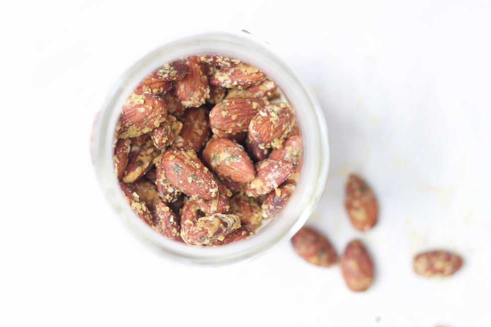 Pesto Roasted Almonds