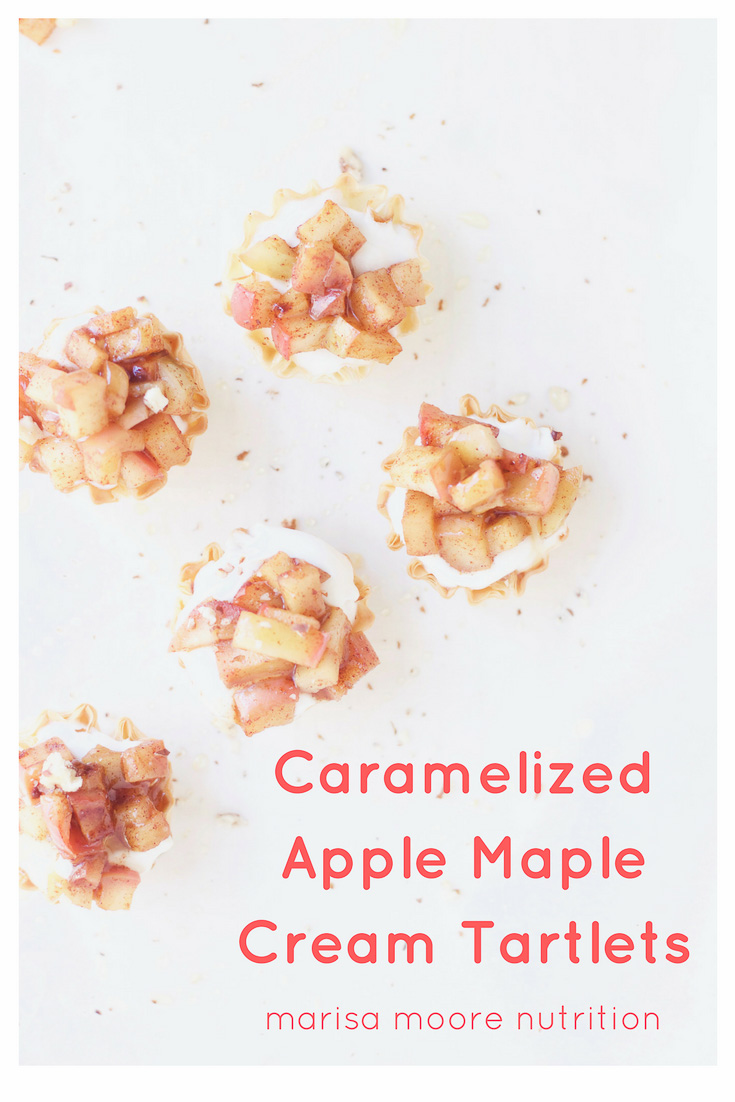 Caramelized Apple Maple Cream Tartlet
