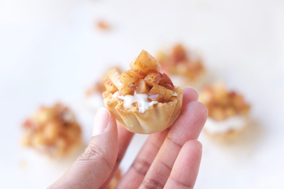 Caramelized Apple Maple Cream Tartlet