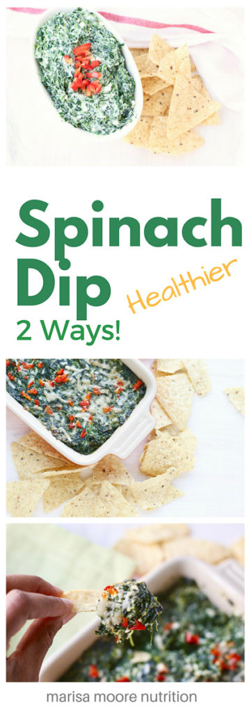 spinach dip pinterest graphic