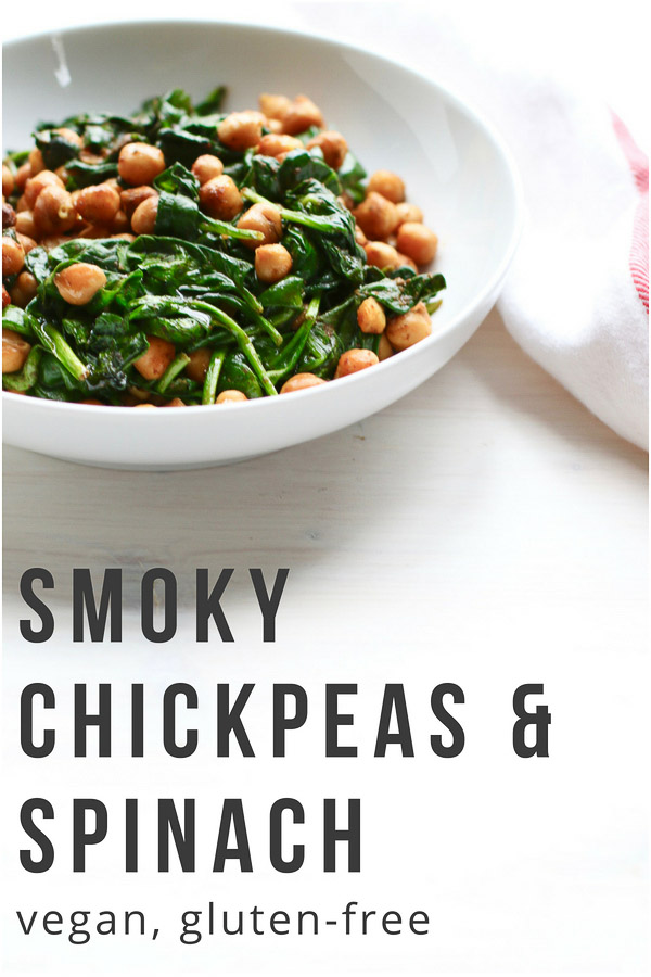 Smoky Vegan Smoky Chickpeas and Spinach PIN