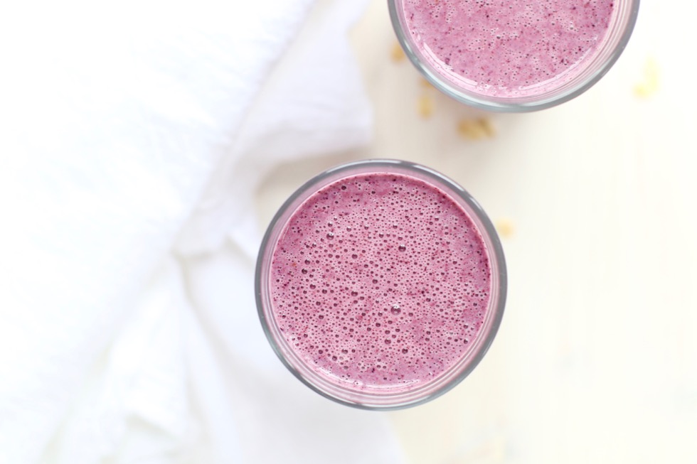 Blueberry Oatmeal Breakfast Smoothie
