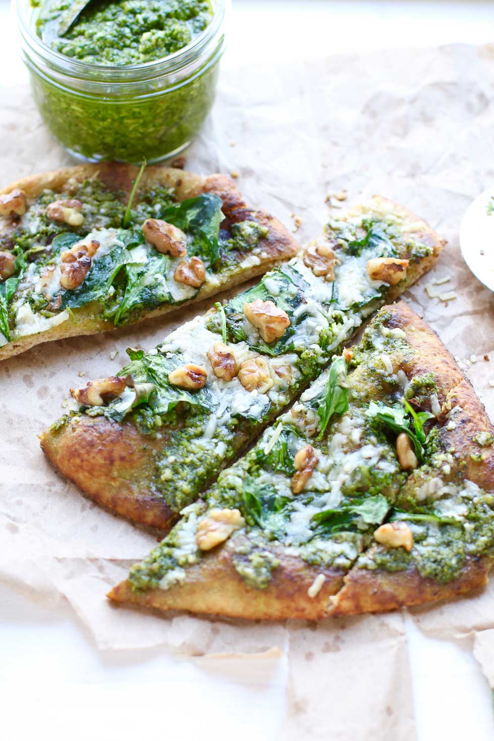 Kale Pesto Naan Pizza