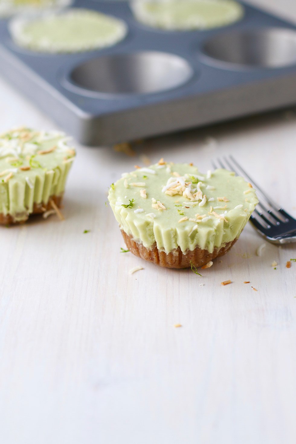 Coconut Avocado Lime Tartlets