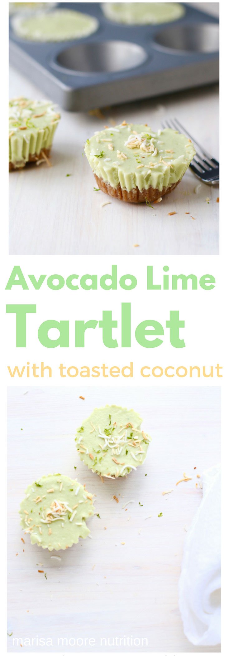 Coconut Lime Avocado Tartlet 