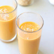 Carrot Pineapple Smoothie with Coconut
