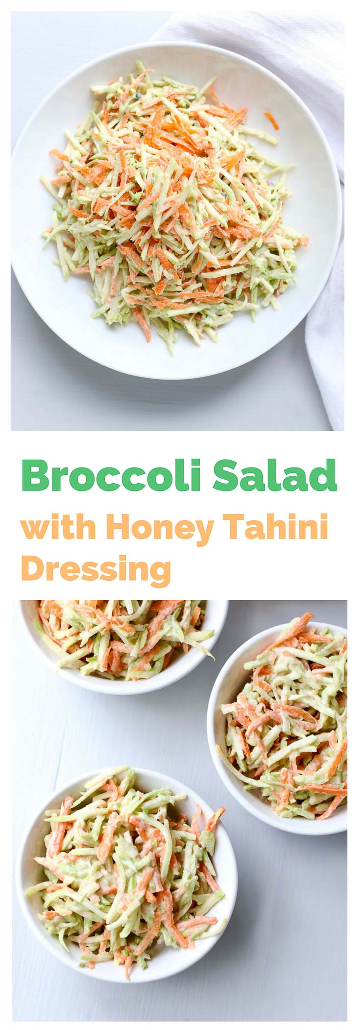 Broccoli Salad with Tahini Dressing