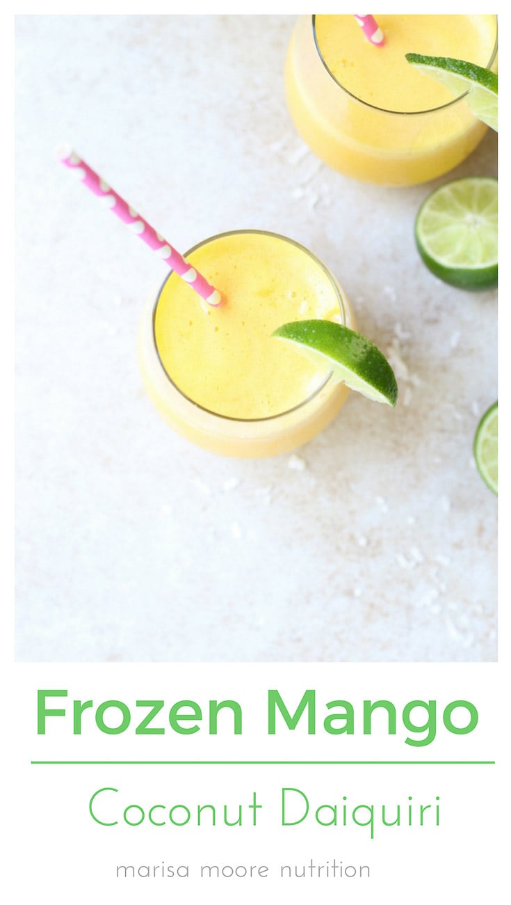 Frozen Mango Coconut Daiquiri