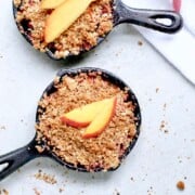 Healthy Peach Crisp