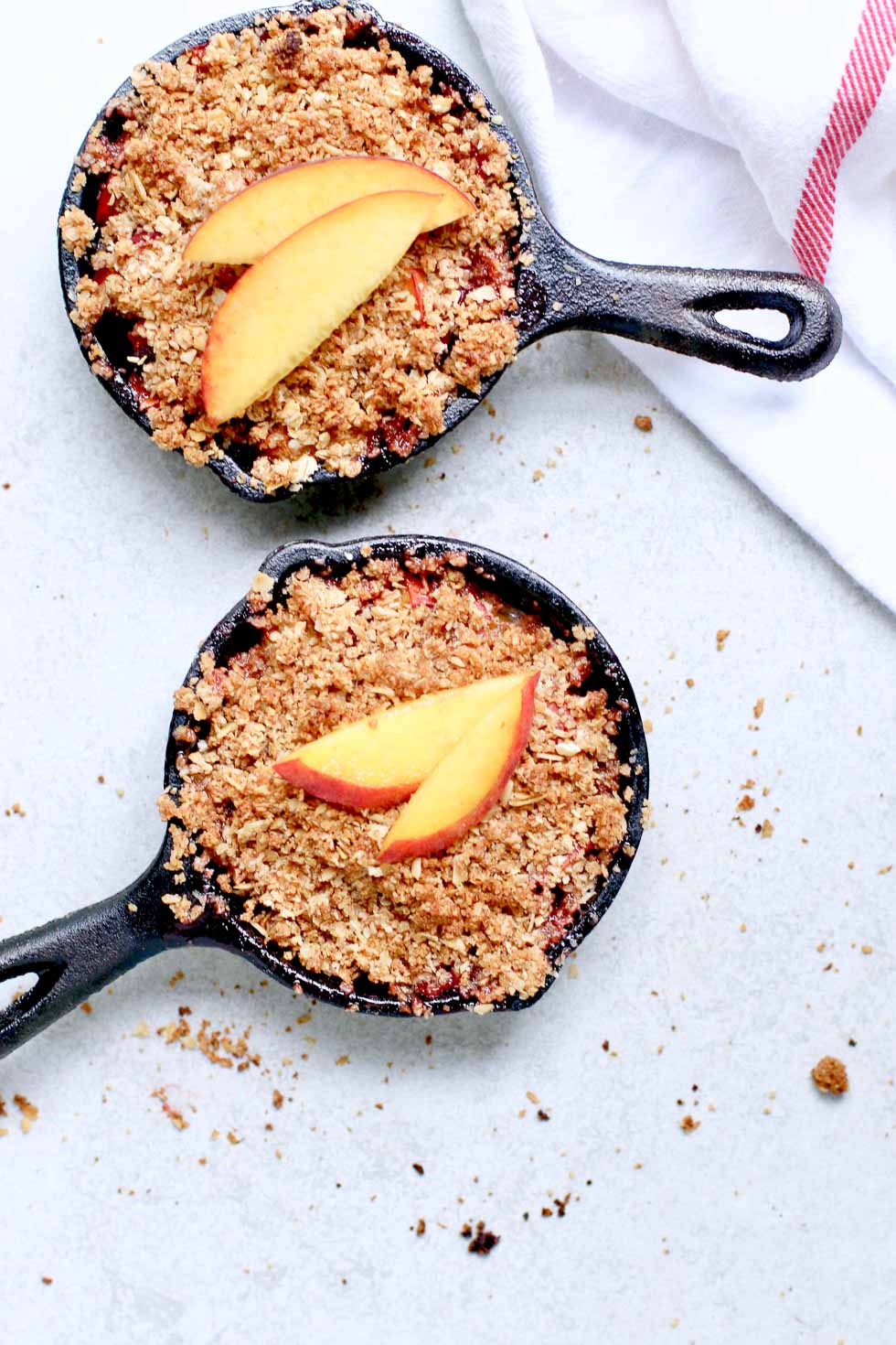 Healthy Peach Crisp