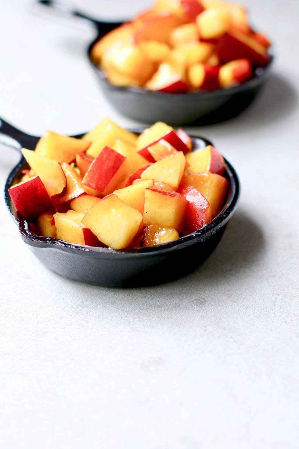 Healthy Peach Crisp for Two