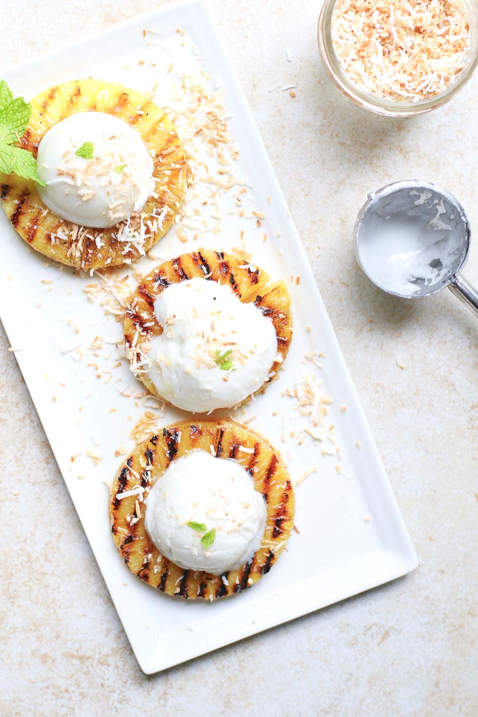 Piña Colada Grilled Pineapple Dessert