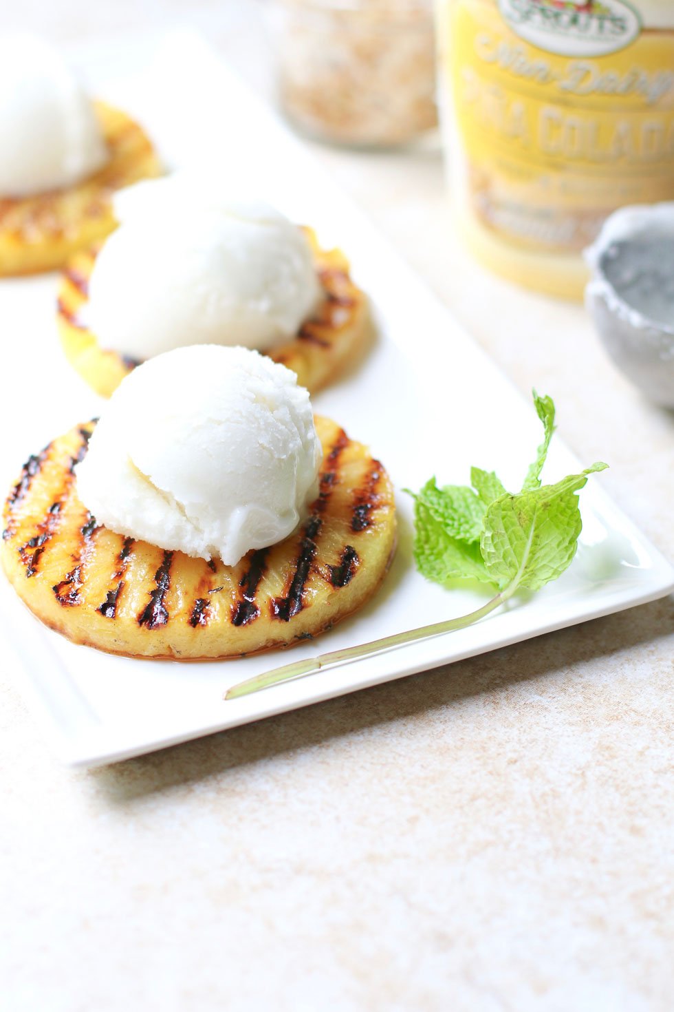 Piña Colada Grilled Pineapple Dessert