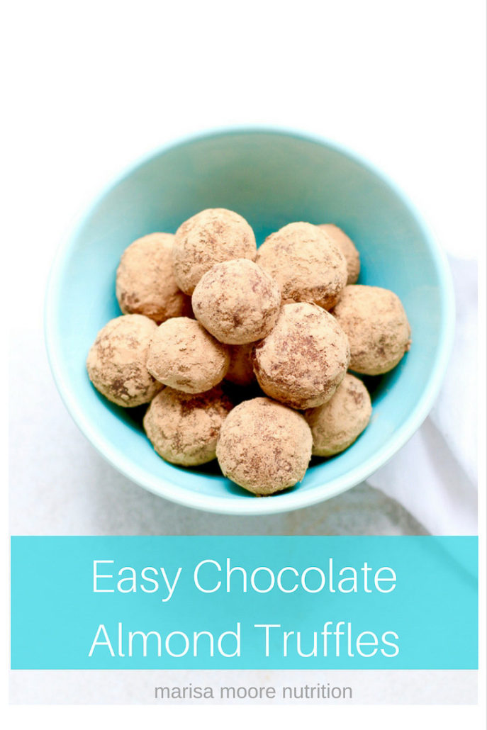 Easy Chocolate Almond Truffles