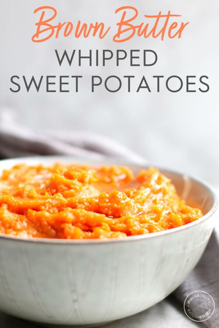 Brown Butter Whipped Sweet Potatoes | Marisa Moore Nutrition