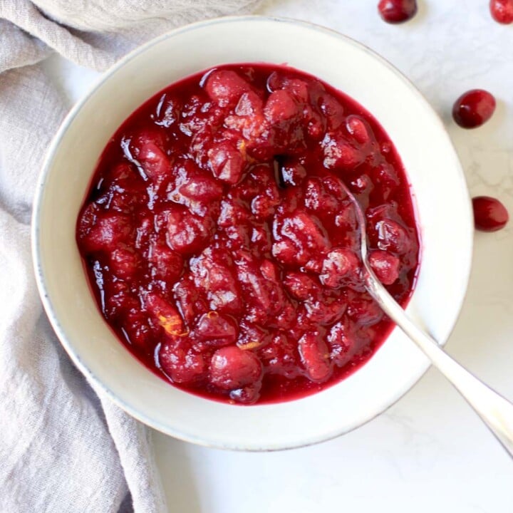 Pressure Cooker Cranberry Orange Sauce