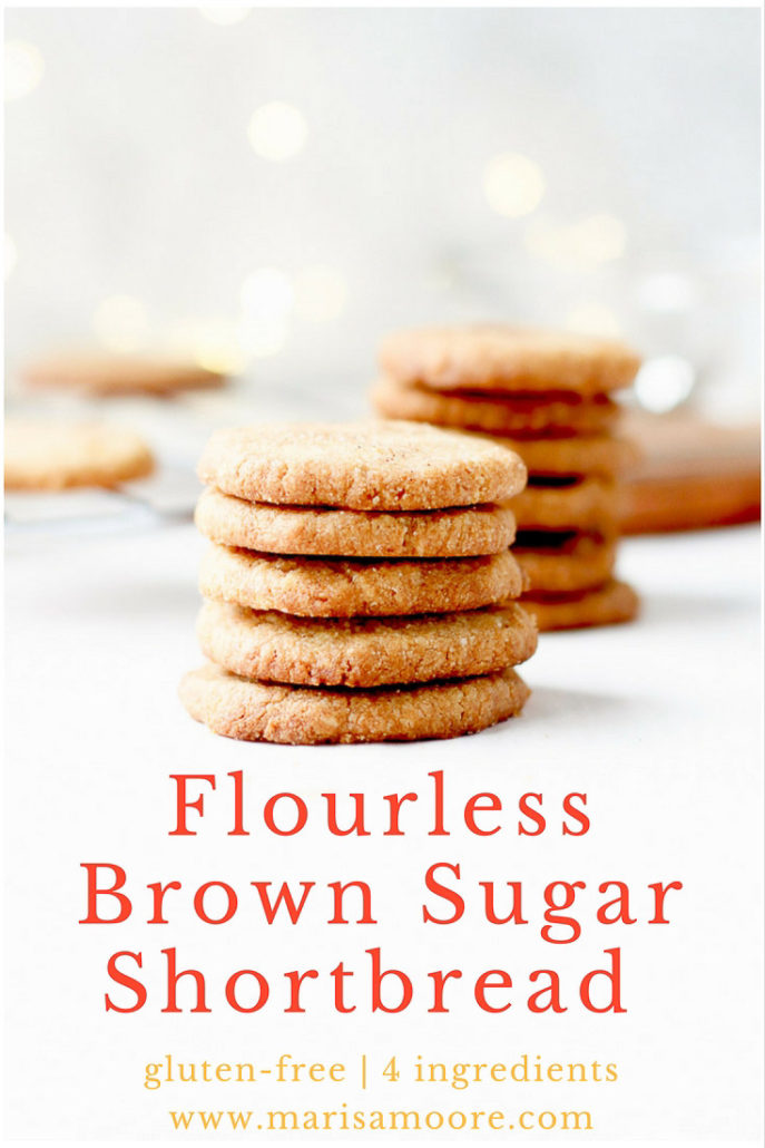 Flourless Brown Sugar Shortbread Cookies