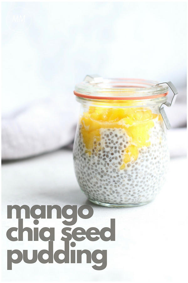 Mango Chia Seed Pudding with Collagen Protein
