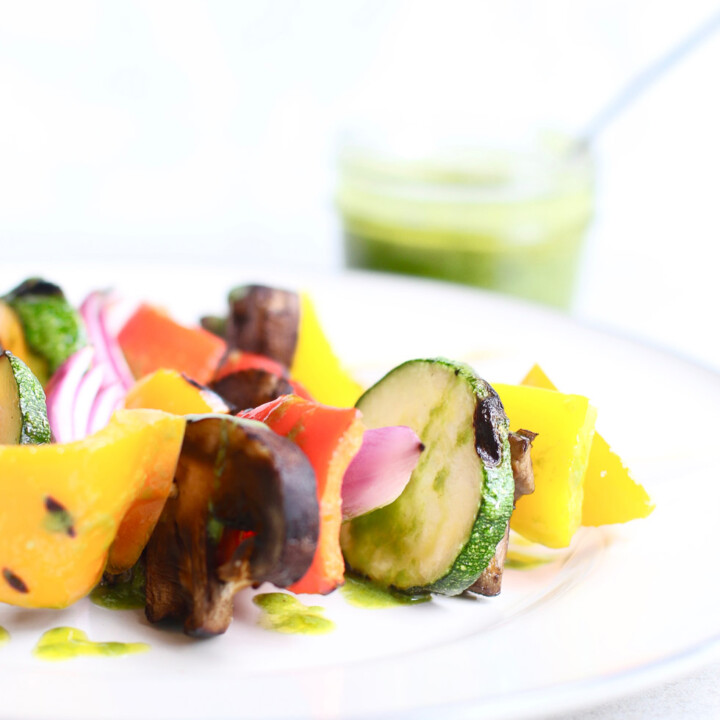 Grilled Summer Vegetables with Basil Vinaigrette