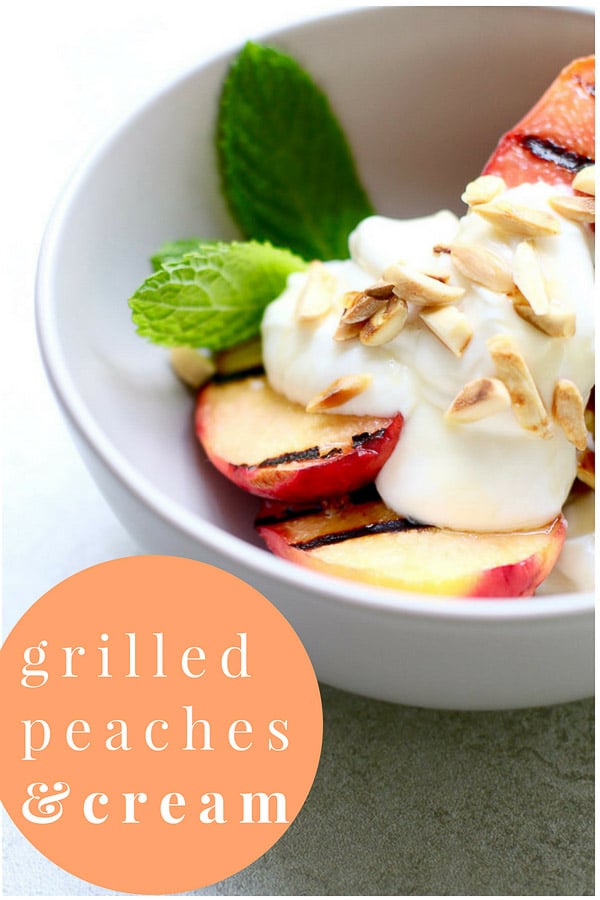 Grilled Peaches and Cream