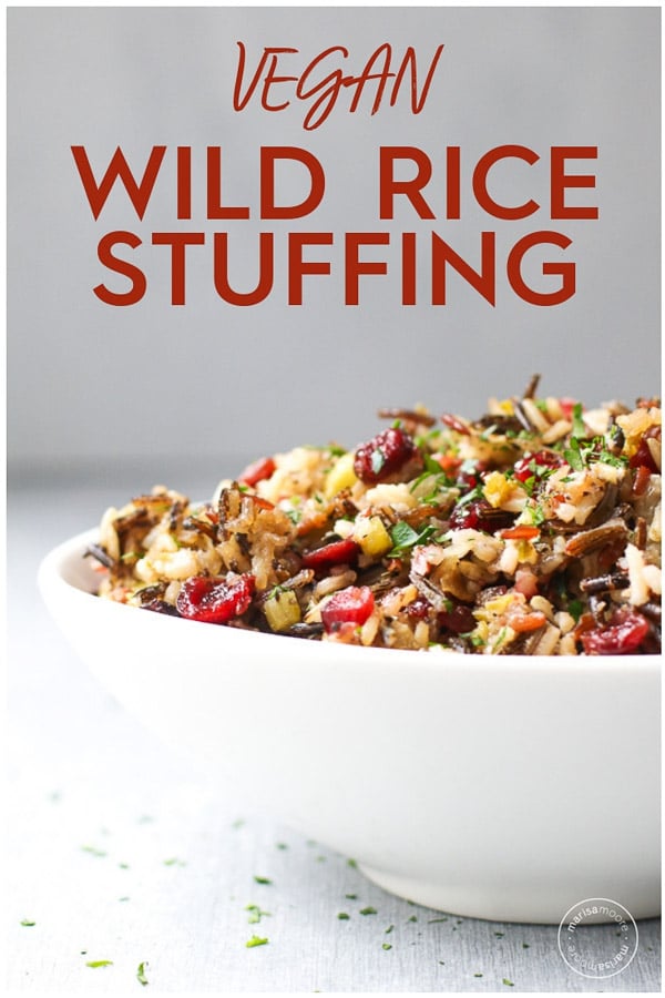 Vegan Wild Rice Stuffing With Cranberries Marisa Moore Nutrition