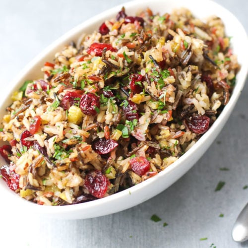 Vegan Wild Rice Stuffing With Cranberries Marisa Moore Nutrition