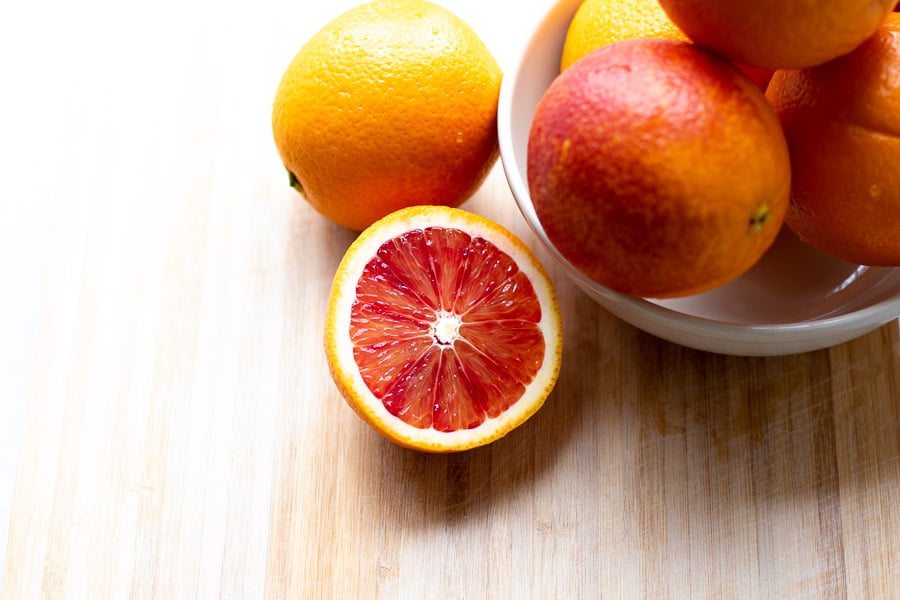 Blood Oranges in a Bowl