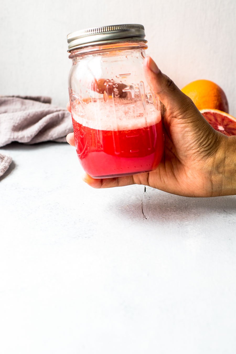 blood orange juice for a mocktail