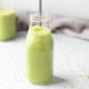 Green smoothie in a bottle