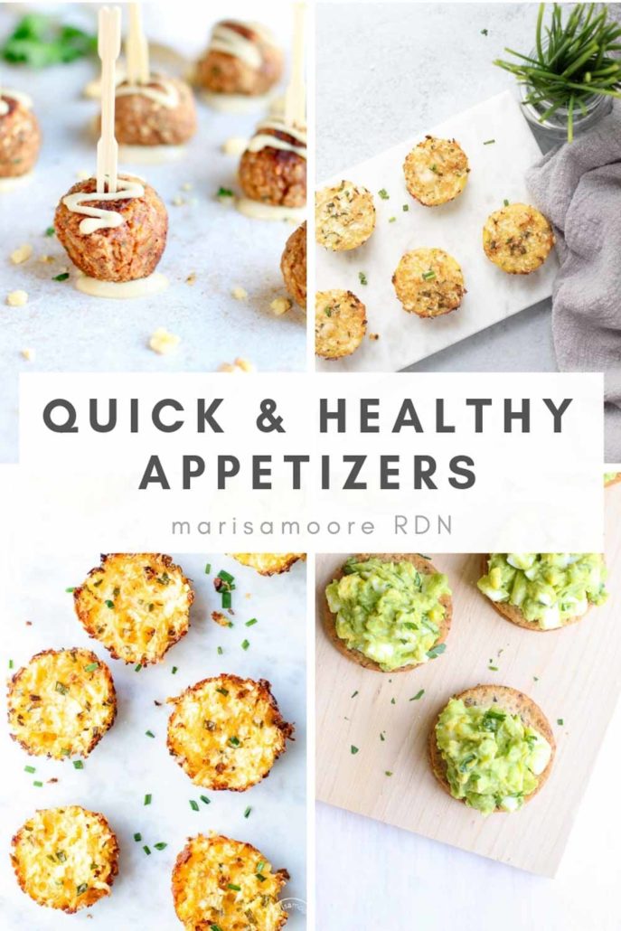 Quick & Healthy Appetizer Recipes Collage