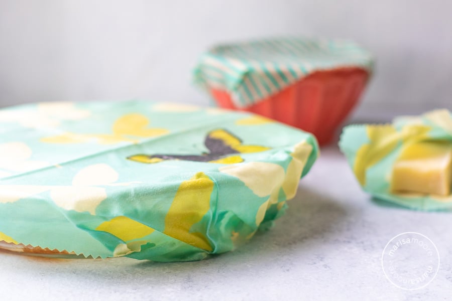 bowls covered in beeswax wraps