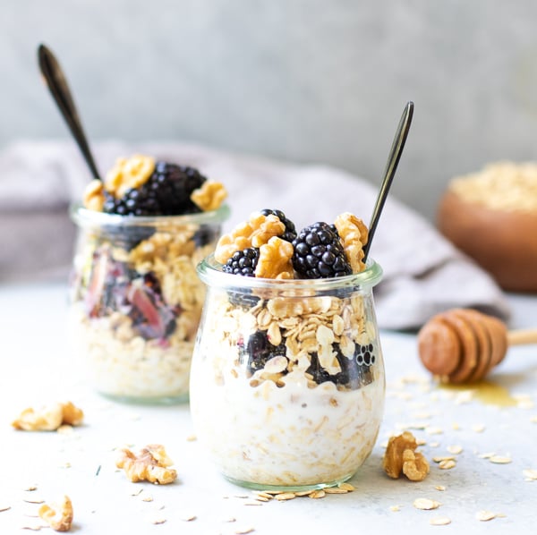 Blackberry Walnut Overnight Oats-image
